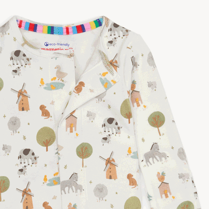 Funny Farm Organic Cotton Footie