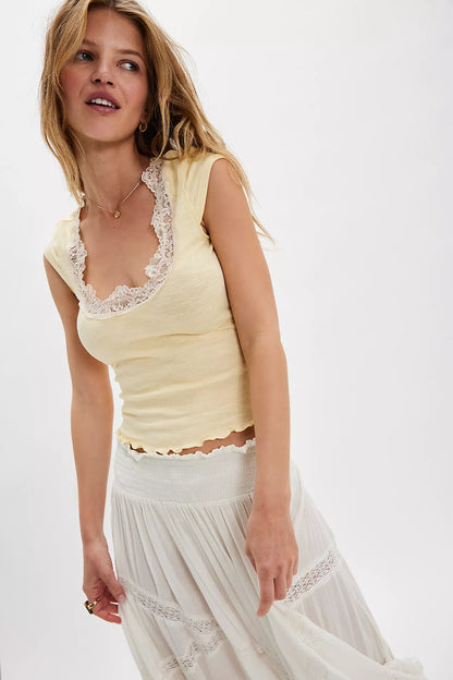 Oh My Darling Tee in Butter