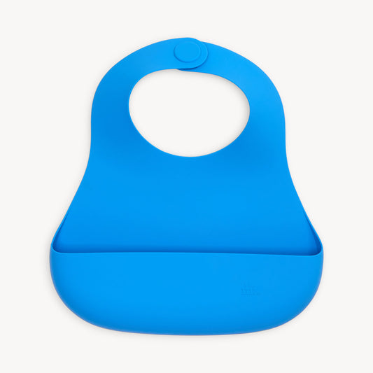 Marine Blue Silicone Bib