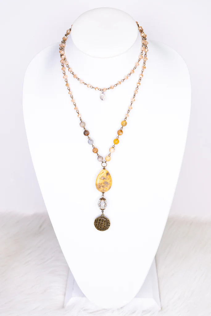 Alexis Bamboo Blush Necklace