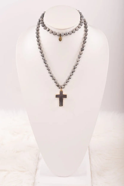 Eve Necklace in Grey