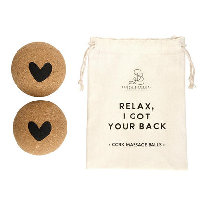 Cork Massage Balls - Set of 2