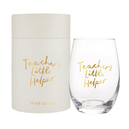 Little Helper Stemless Wine Glass