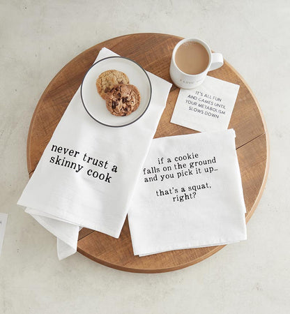 Cookie Squats Tea Towel