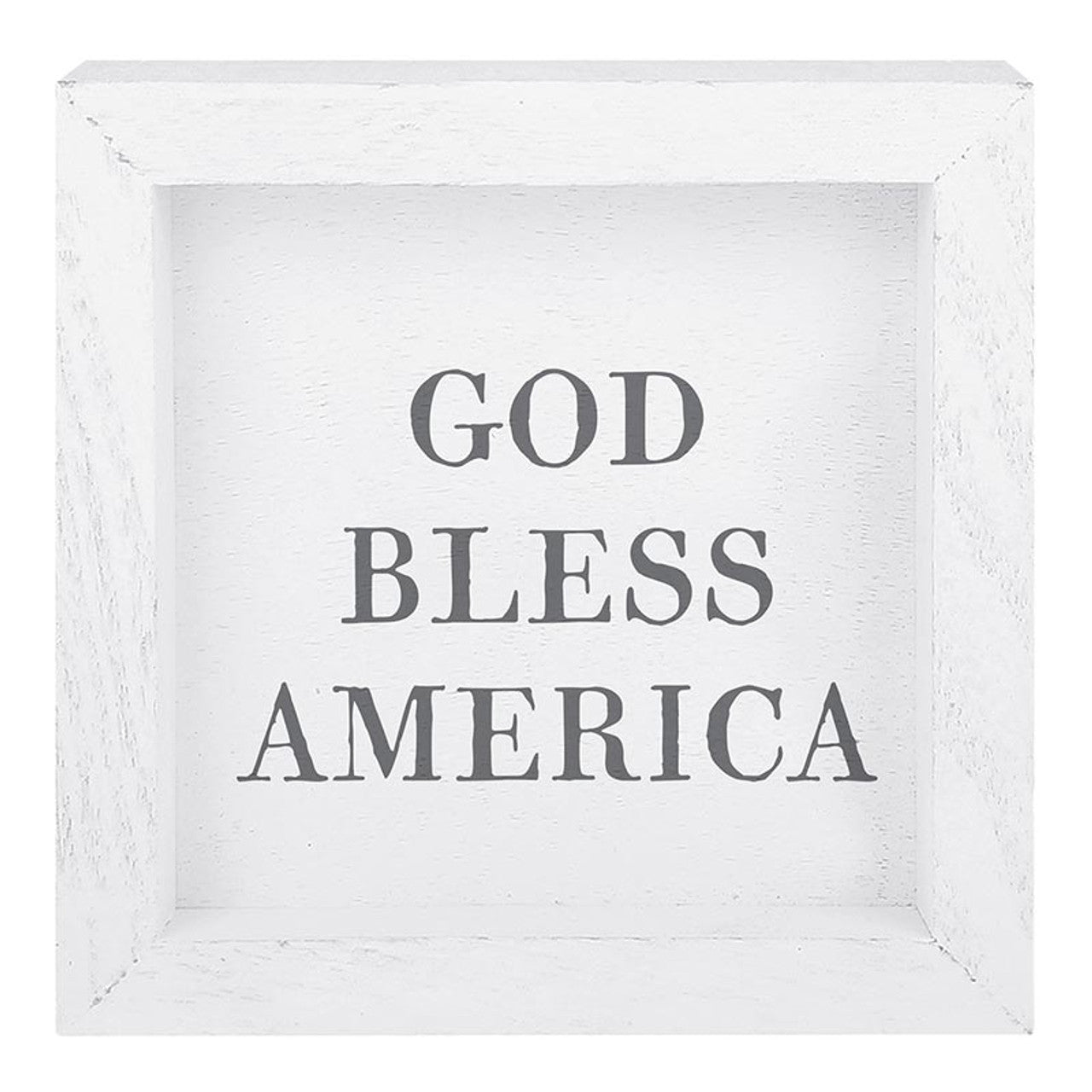 God Bless America Wooden Sign