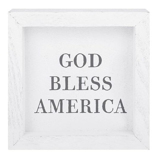 God Bless America Wooden Sign