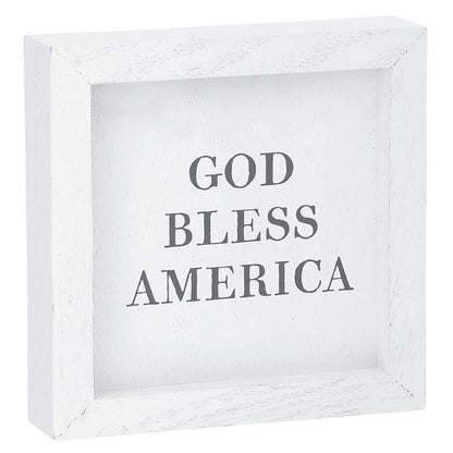 God Bless America Wooden Sign