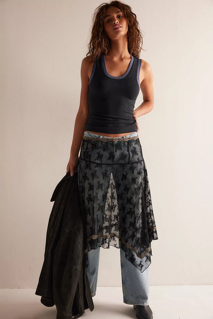 Longer Days Tank in Black