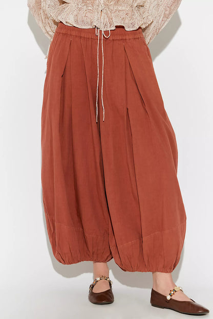Moonflower Solid Balloon Pants in Canyon Sunset