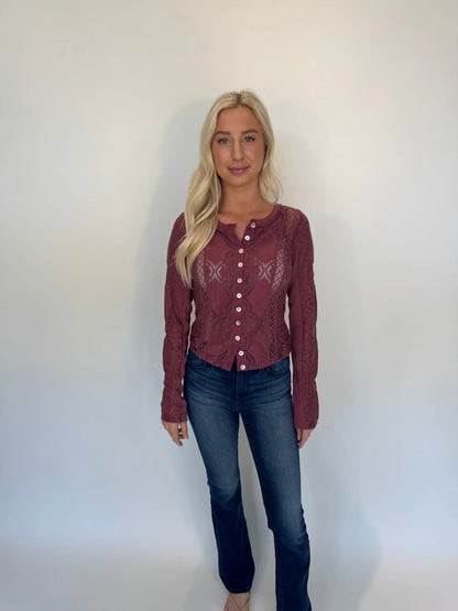 Jae Knit Long Sleeve in Chicory Coffee