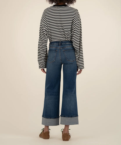 Wide Leg Roll Up Hem Meg High Rise