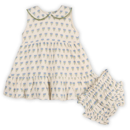 Harper Peter Pan Collar Dress & Bloomers