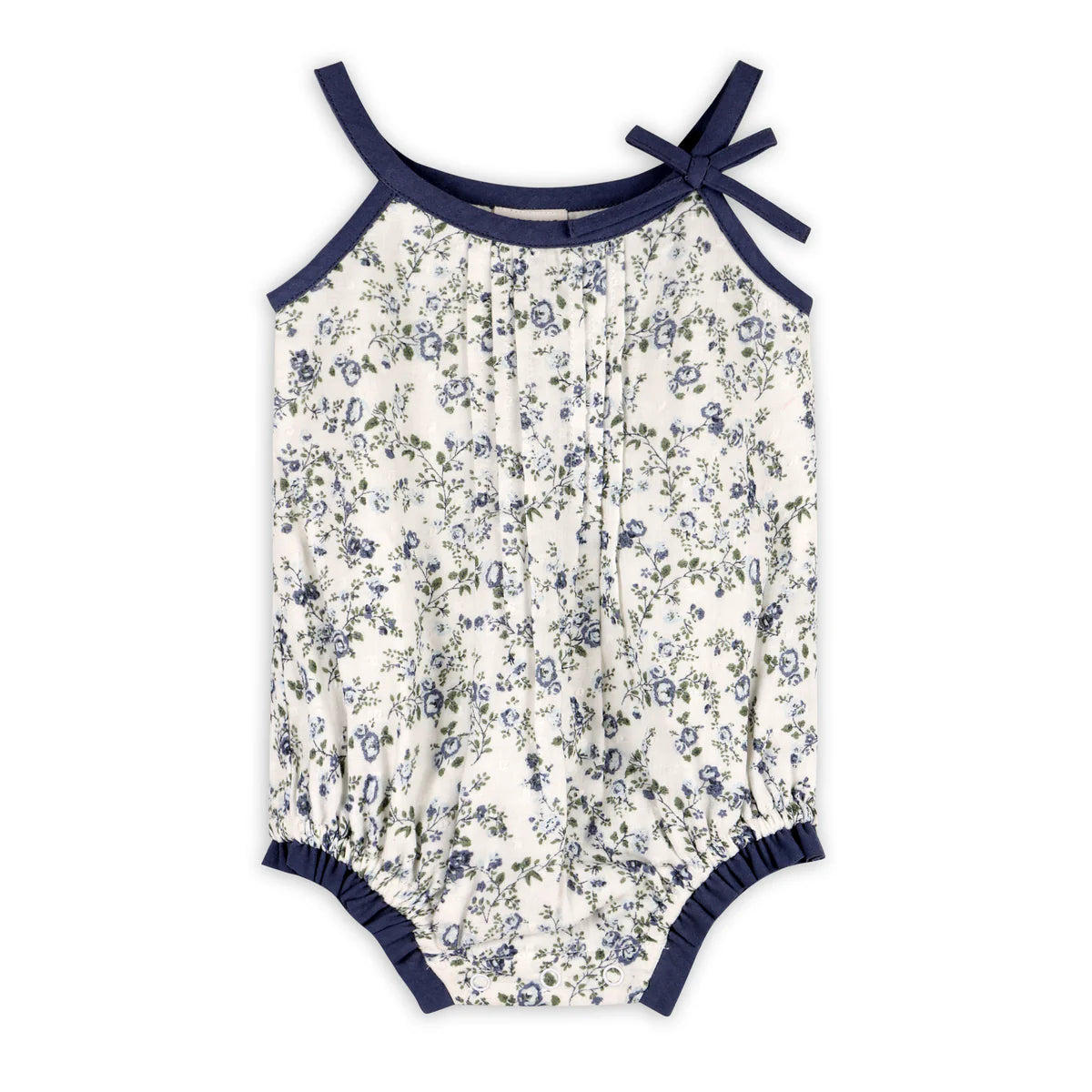 Gia Floral Muslin Romper & Headband