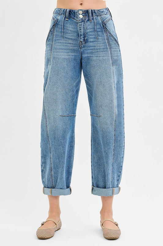 Barrel Roll Up Ankle Jeans