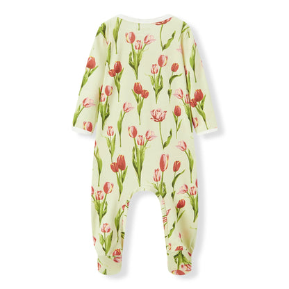 Tulip Luxe Stretch Zipper Footed Romper