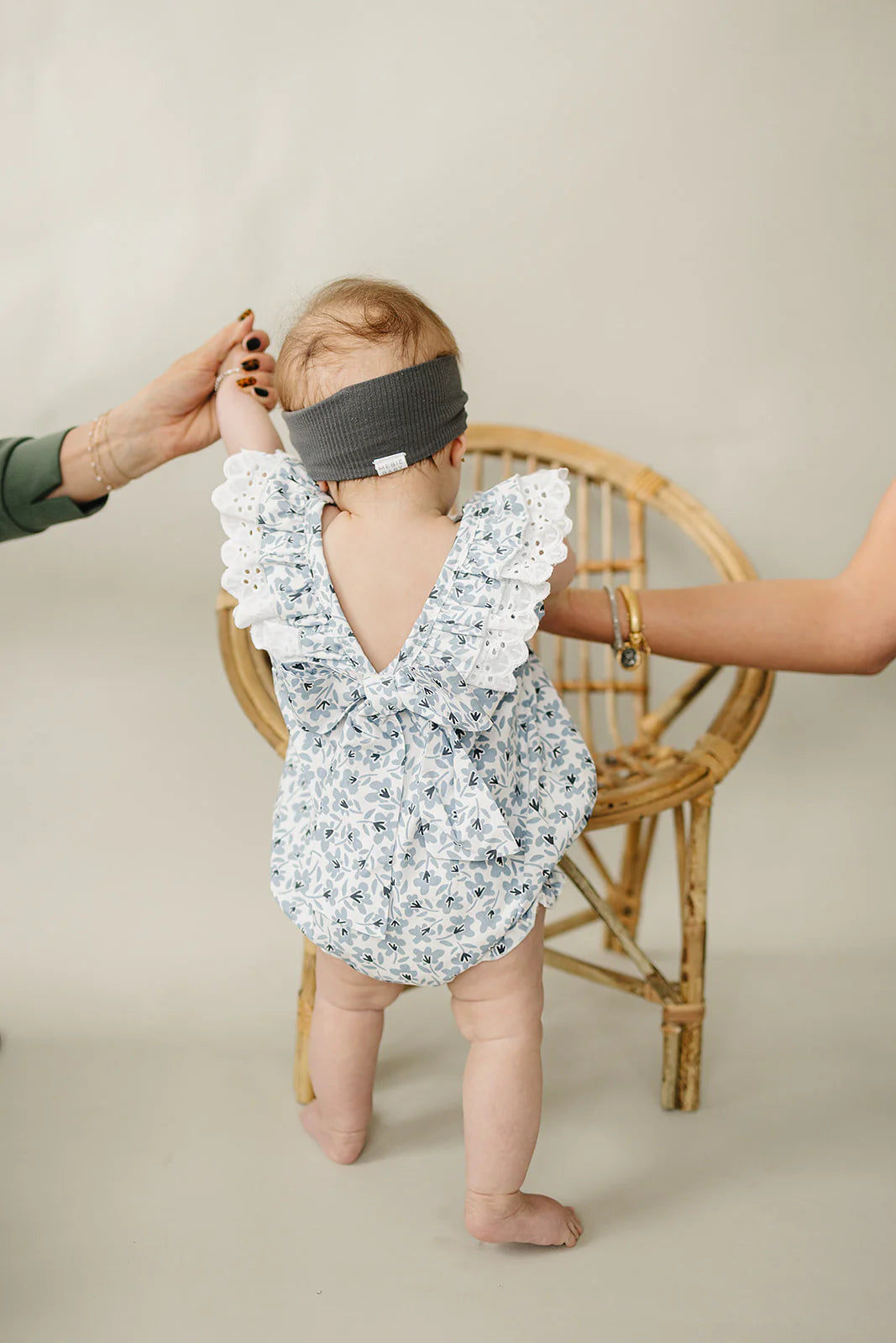 Blue Blossom Bubble Romper