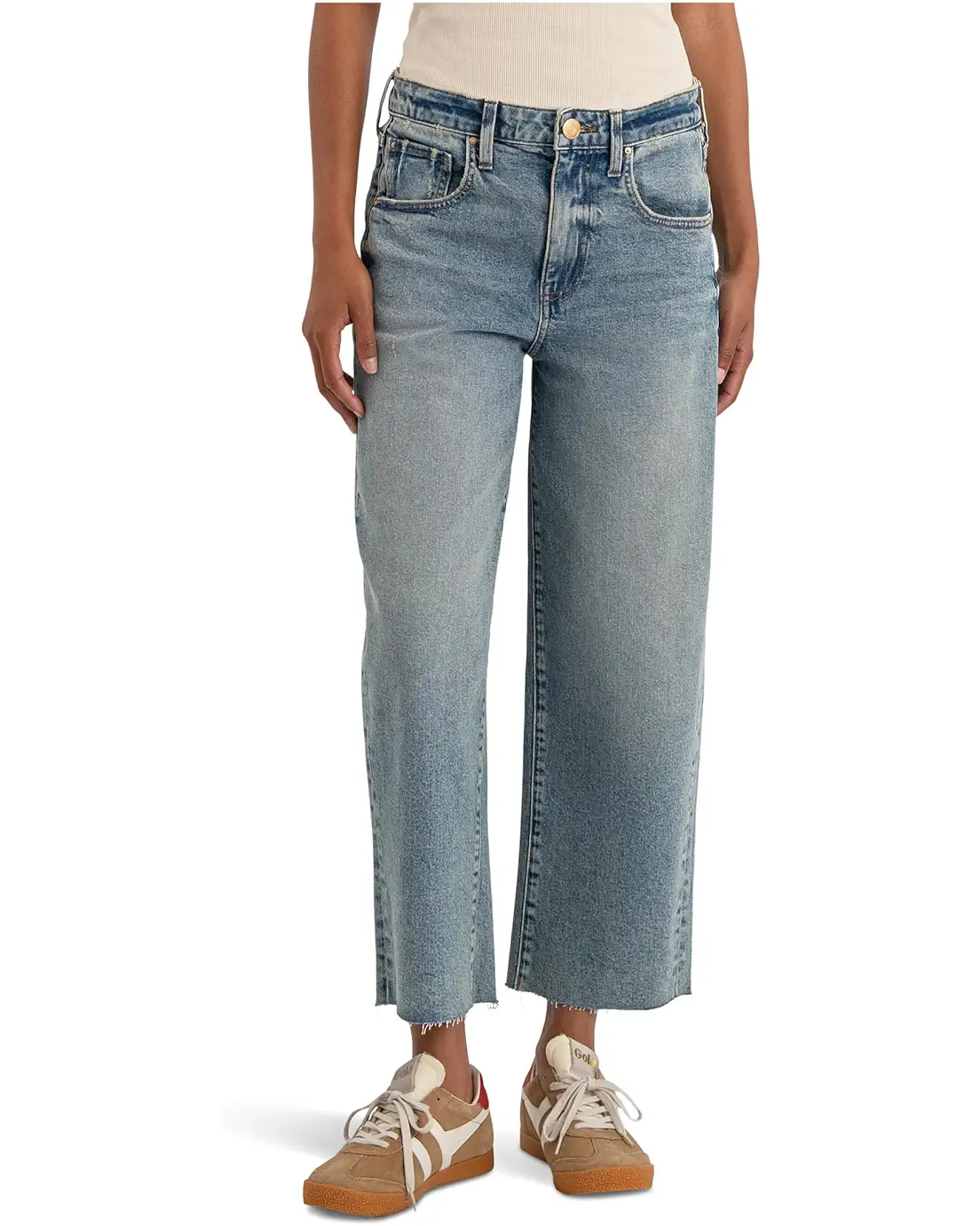 Gwen Slouchy Raw Hem Wide Leg