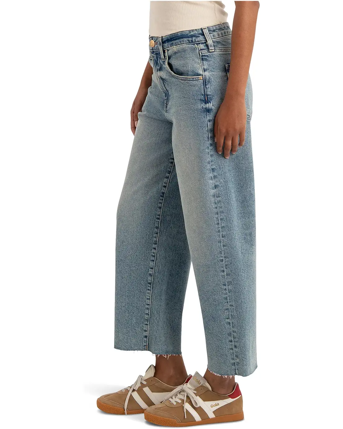 Gwen Slouchy Raw Hem Wide Leg