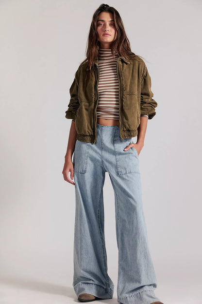 Breezy Denim Pull On