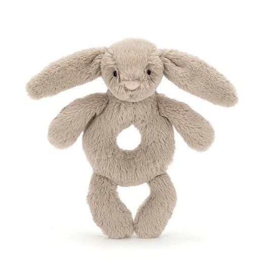 Bashful Bunny Ring Rattle - Beige