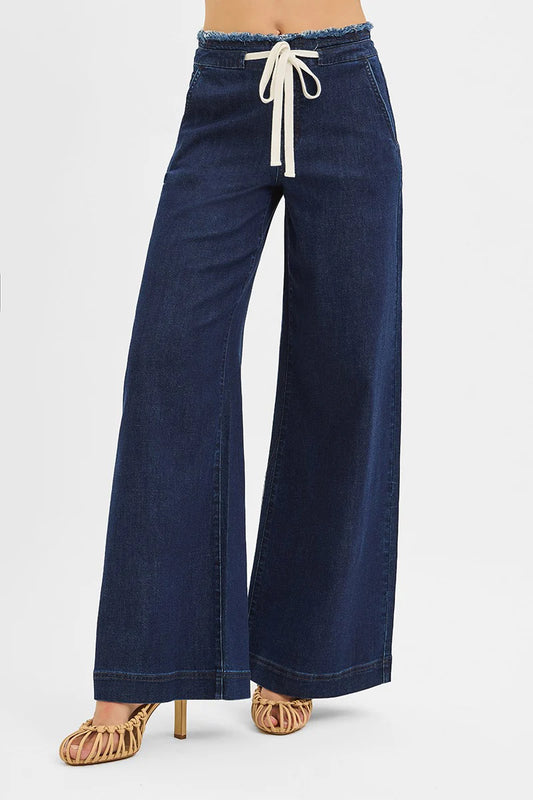 Slouchy Wide Leg Drawstring Pants