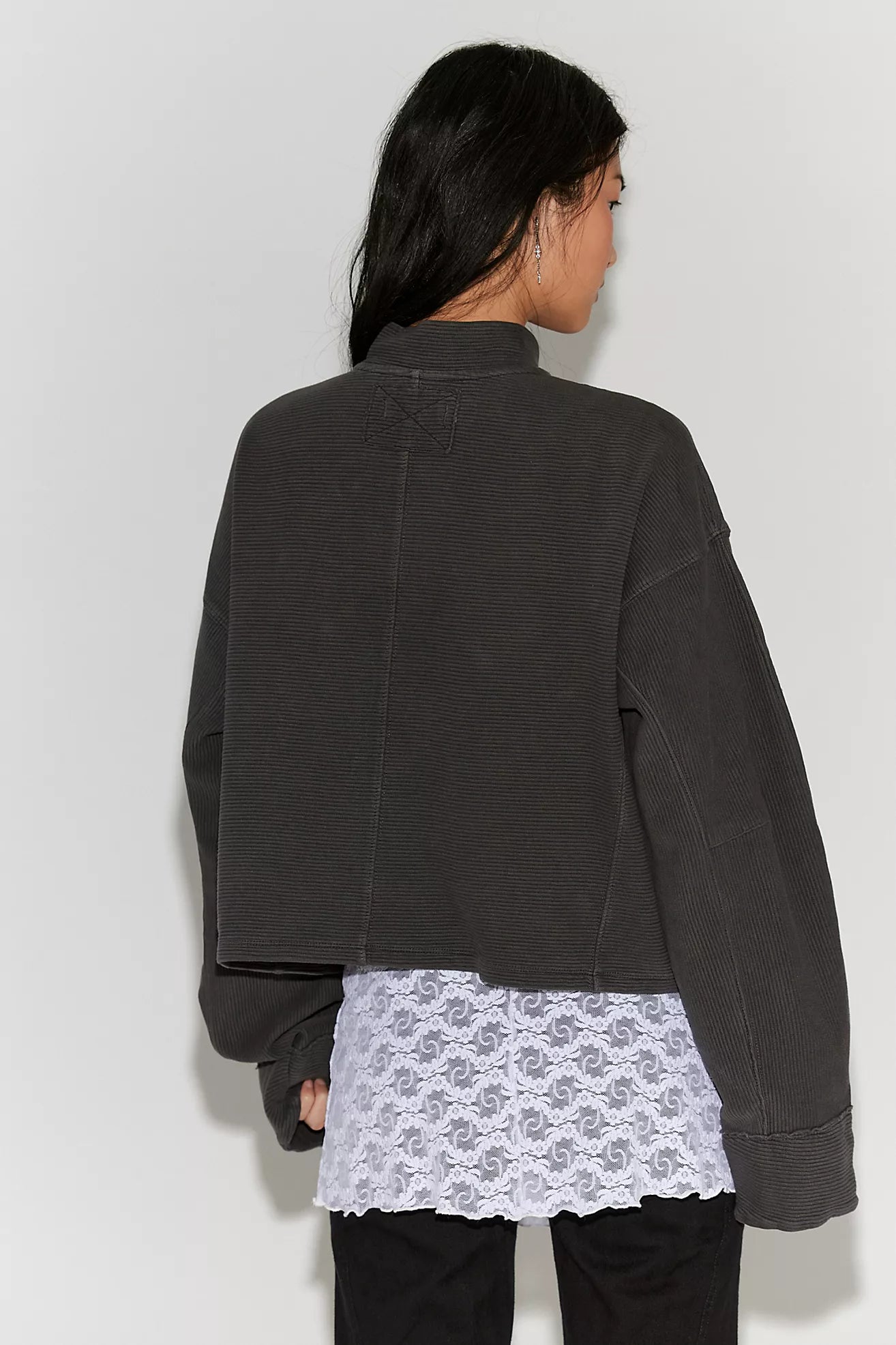Celeste Quarterzip in Black