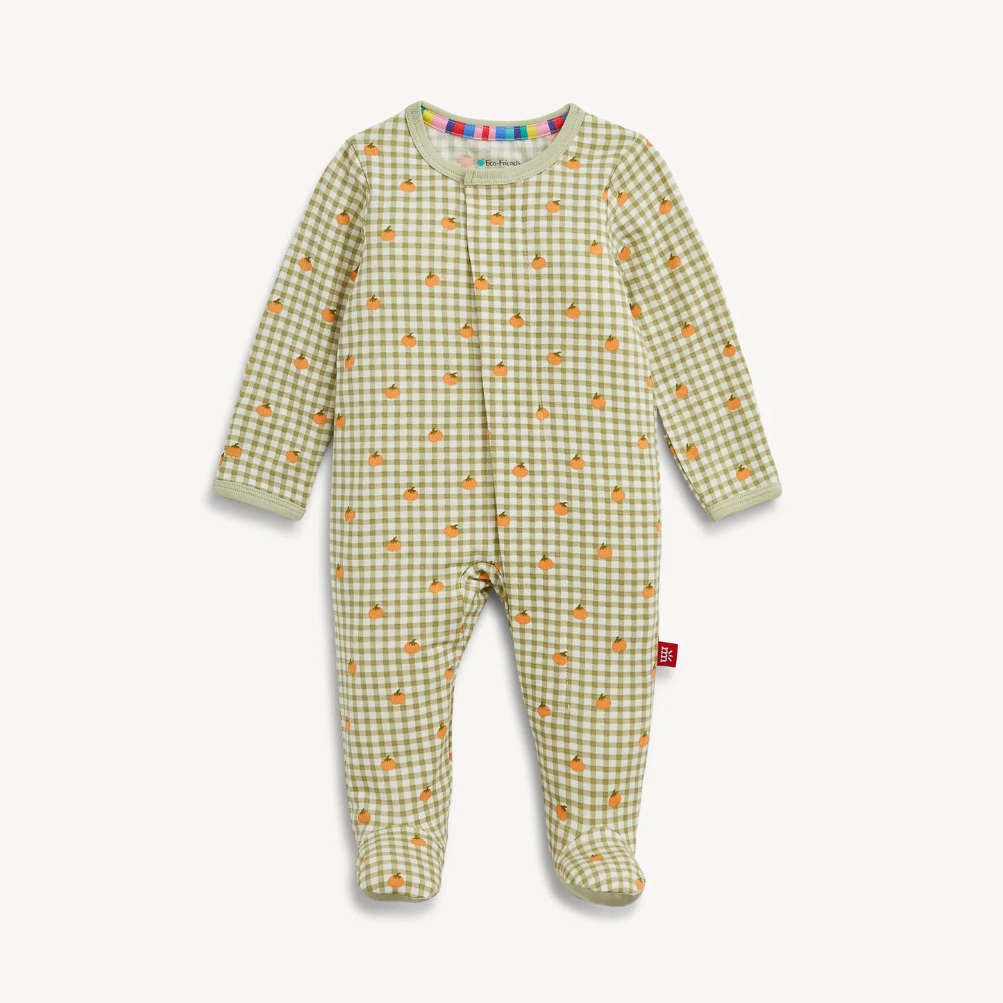 Pumpkin Plaid Modal Footie