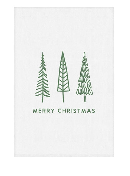 Trio Trees Christmas Towel