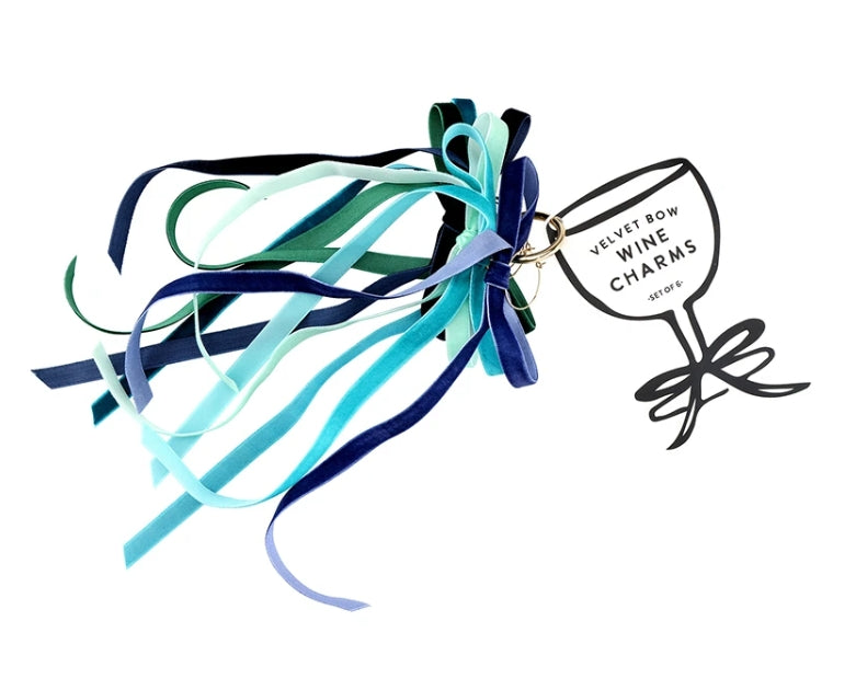 Hues of Blue Wine Charms