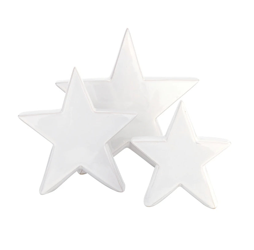 Ceramic Stars Set of 3