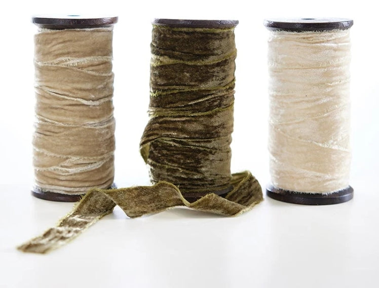 Frayed Velvet Ribbon