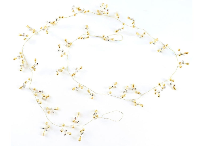 Silver and Gold Beaded Garland
