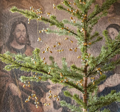 Silver and Gold Beaded Garland