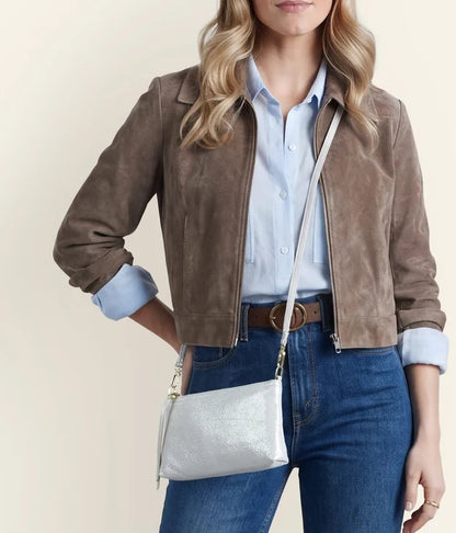 Darcy Sand Shimmer Crossbody
