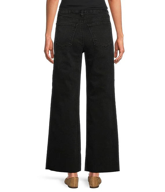 Meg High Rise Front Pocket Inset Raw Hem
