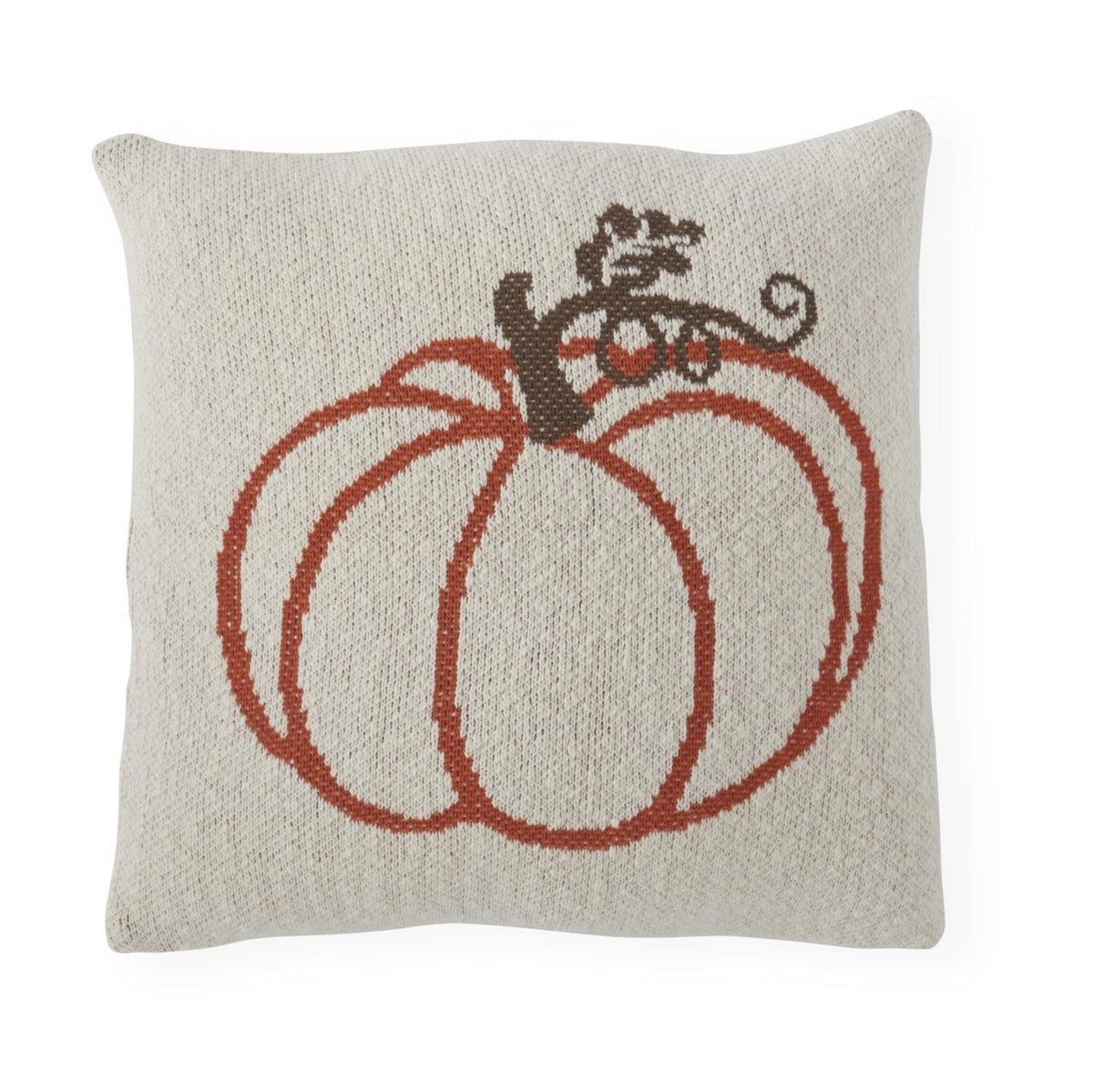 Cotton Knit Pumpkin Pillow