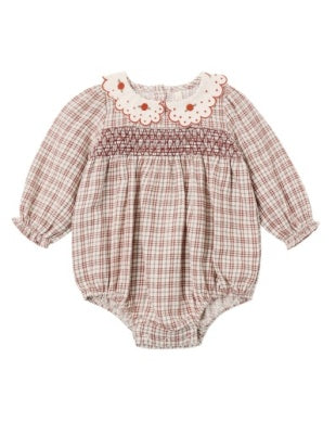 Callie Romper Christmas Plaid