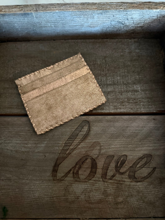 Ivy Card Holder - Marbled Leather