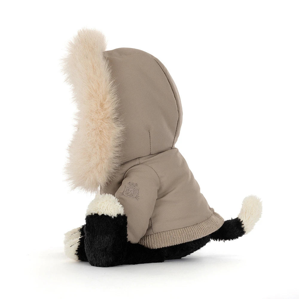 Jellycat Jack 'Alpine' plush cat side view