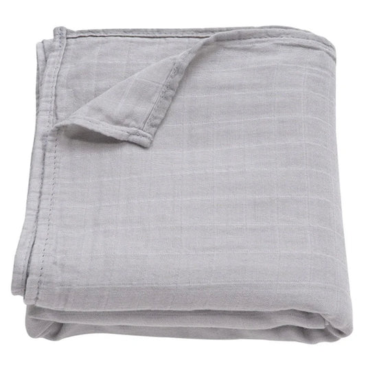 Muslin Swaddle Blanket - Light Gray