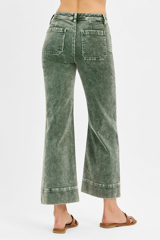 Crop Corduroy High Rise Pants