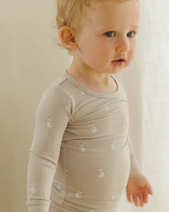 Bamboo Pajama Set - Snowmen