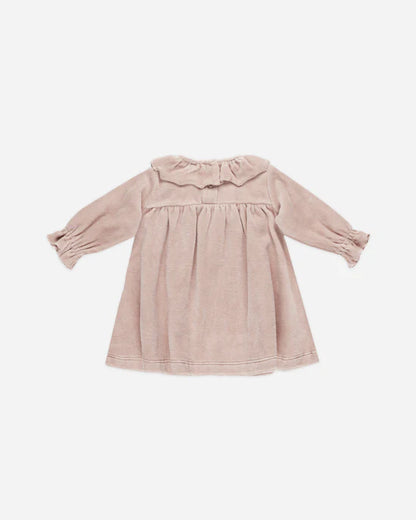 Velour Baby Dress - Blush