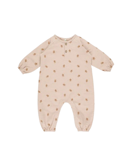 Henley Jumpsuit - Gingerbread