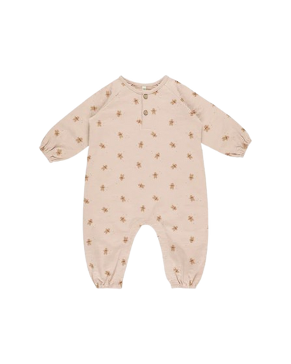 Henley Jumpsuit - Gingerbread