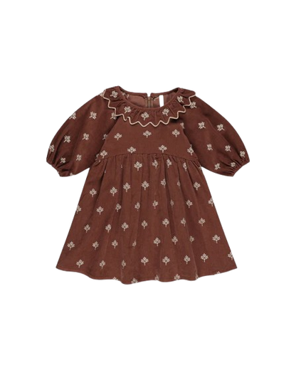 Freya Dress - Brick Floral