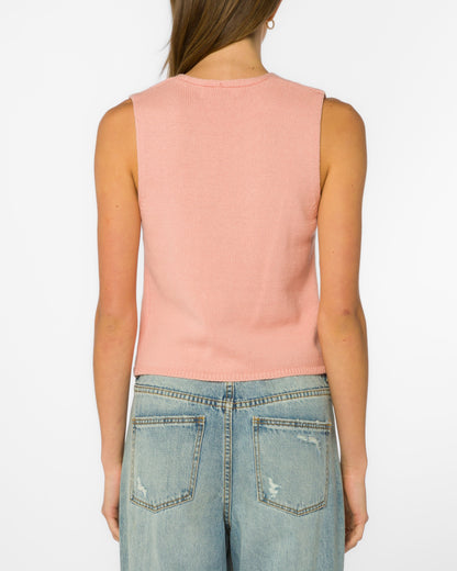 Powder Coral Zen Garden Vest