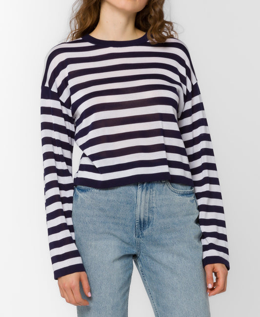 Rumi Navy Striped Sweater