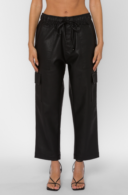 Mario Leather Pant - Black