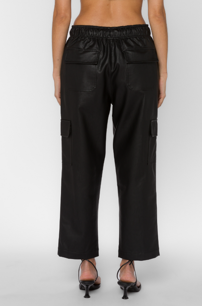 Mario Leather Pant - Black